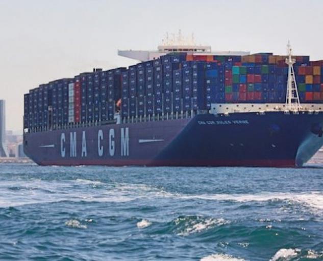 World Innovation: 9 future ships of 22,000 TEUs (Twenty-foot Equivalent Unit), delivered in 2020, with engines using liquefied natural gas CMA CGM is the first shipping