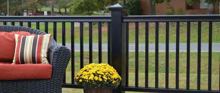 installation time Hidden hardware provides a clean look Center-punched balusters simplify installation Kits available in 6 ft., 8 ft., 10 ft., and 12 ft.
