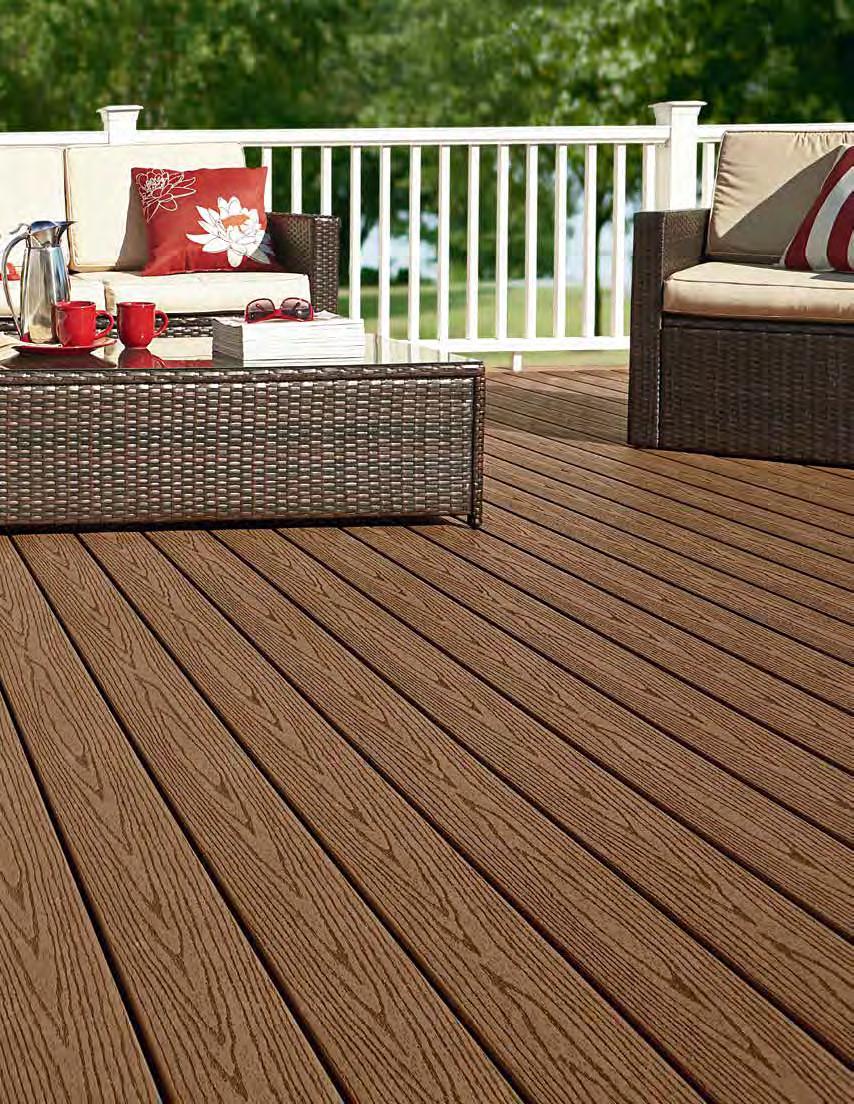 Good Life Decking More for your money Good Life Cabin decking with Horizon railing shown in White.