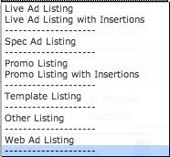 result per ad - Promo Listing with Insertions this is a listing of all promo
