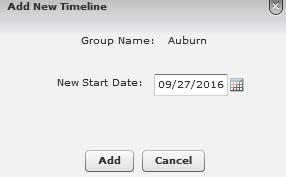 Next, associate a valid date range to this group by clicking on the button.