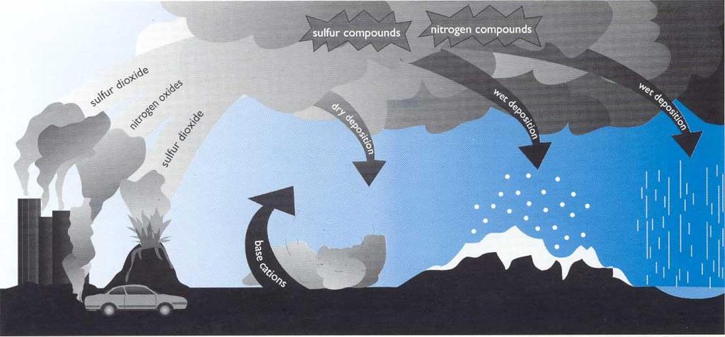 Sulfur dioxide is responsible for acid rain formation.