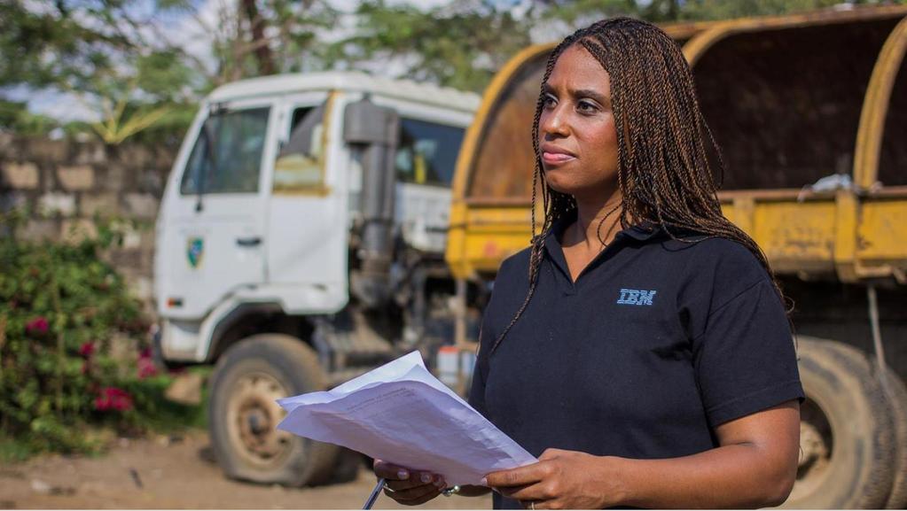 Nairobi s Living Roads project illustrates how one IoT app, on one device, can change business models and public services IBM Research Africa created cognitive transportation data hub that uses