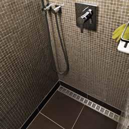 with Column grating) Shower stall/bathroom with floor drain over 1200 mm ( with Stripe grating)