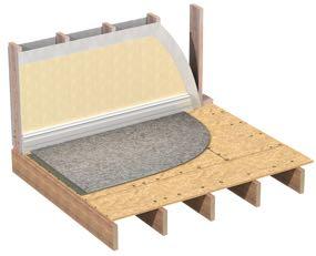 Finish Flooring Matching Subfloor to Finish Floor OSB and plywood are sufficient for carpet. OSB and plywood are sufficient for sheet vinyl but proper underlayment must be used.