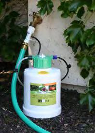 Lawn & Garden Feeder EZ-FLO Lawn & Garden Feeder Connects to a hose tap, drip system or to an in ground irrigation system Fertilise the lawn, flowers, trees and vegetable garden all at one time, in