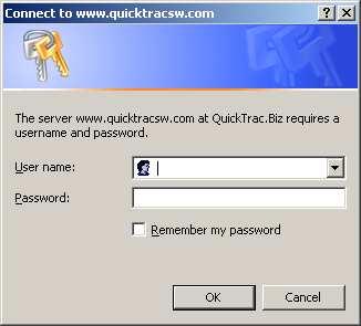 Patent Pending Quick Start Log In How to Log into QuickTrac 1.