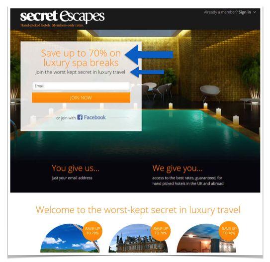 Symmetric Messaging Example: Secret Escapes 26% 32% Increase in Sign Ups Increase in Sign Ups Variation with