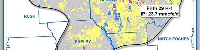 averaging g 40 rigs in 2010. The Haynesville Shale Prospective Area = ~3.