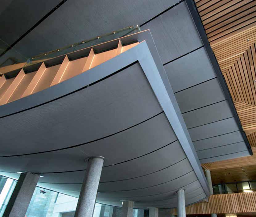METAL MESH FOR ARCHITECTURE + DESIGN CEILING SYSTEMS