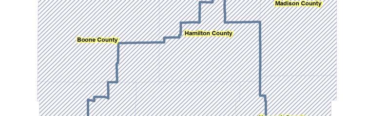 The counties included in this designation are: Boone, Hamilton, Hancock, Hendricks, Johnson, Madison, Marion,