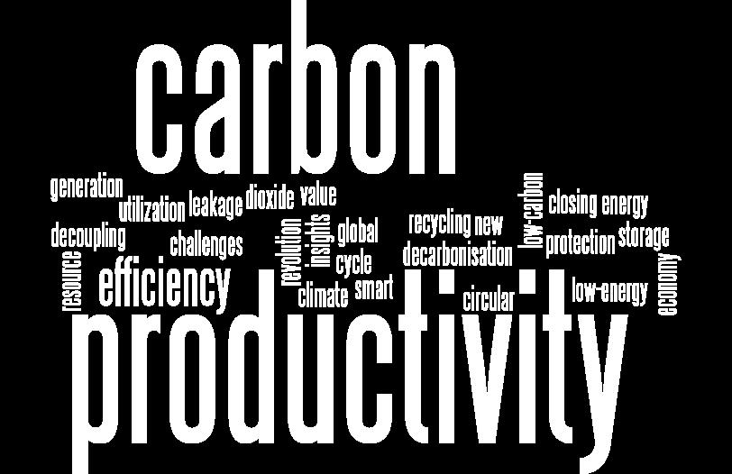 Carbon Productivity An intelligent use of carbon Our vision: Drive a new perspective on value creation through carbon Our role: Collaboration to better understand where carbon can best contribute to