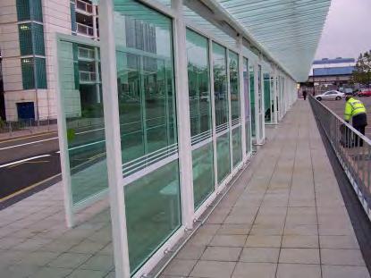 Roller shutters are ideal for when the area needs to be accessed regularly, but still allows the walkway to remain