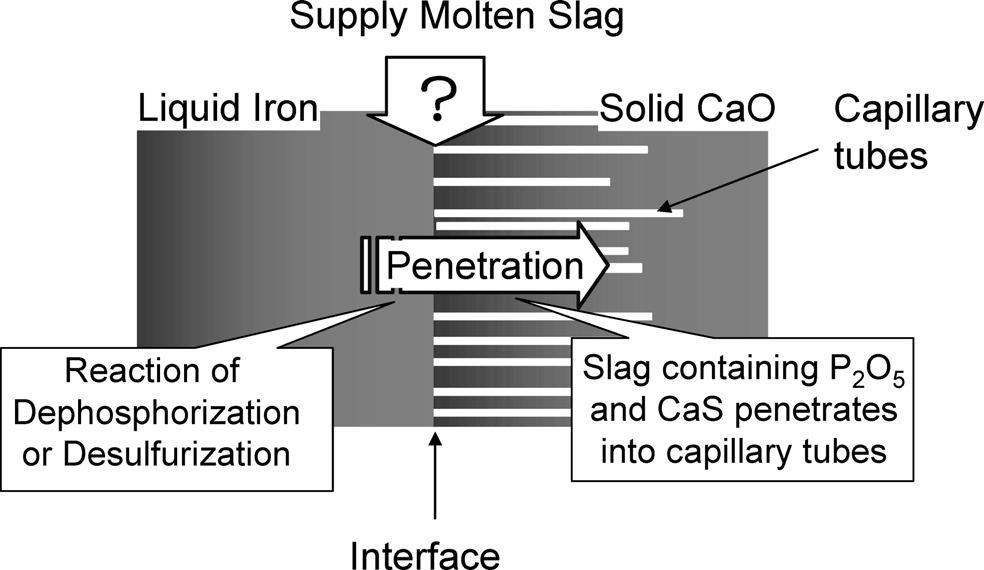 ISIJ International, Vol. 50 (2010), No. 8 Fig. 1. Concept of capillary refining.