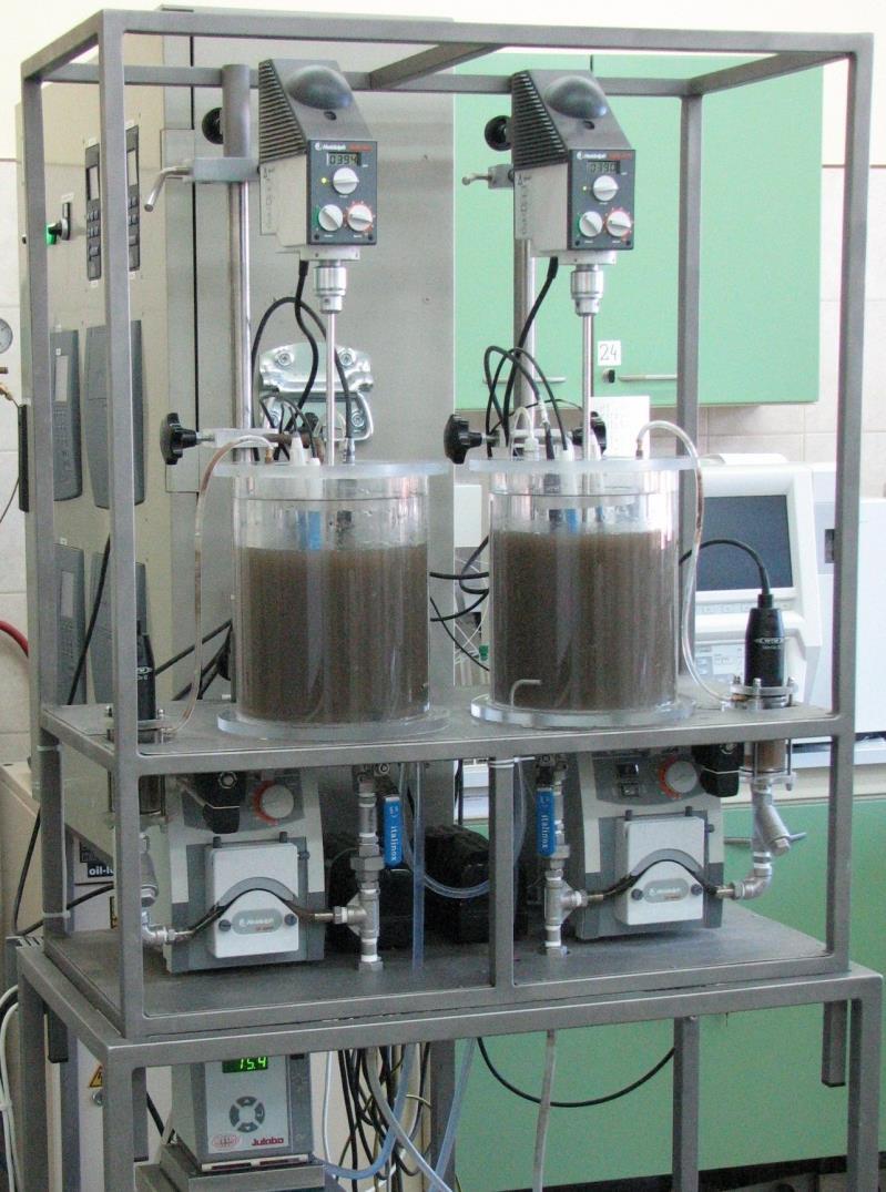 Laboratory batch experiments One-phase experiments (nitrification, denitrification) Two-phase experiments (P removal