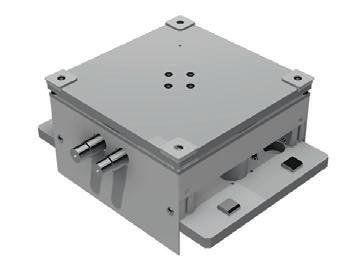 1 mm PE 2045 Lift and Locate Positioning via locating bushings within the pallet in the X, Y and Z directions Standard sensing options available Repeat accuracy: ± 0.