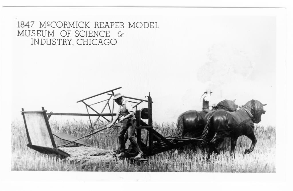 Mechanical Reaper Developed by Cyrus McCormick in 1834 Machine pulled by a horse could harvest far more