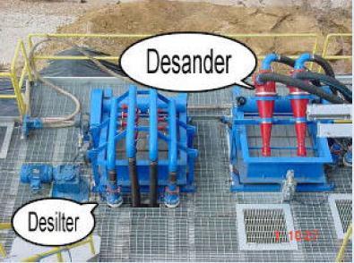 other solids removal equipment like de-sanders and de-silters (Fig- 2.5).