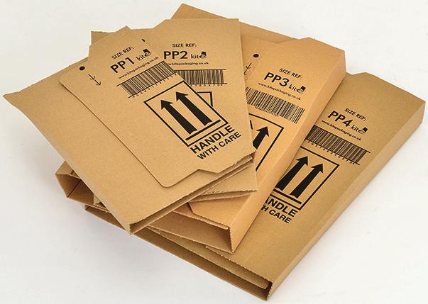 peel & stick Postal Boxes Compliant with Royal Mail PiP Boxes available in white and brown