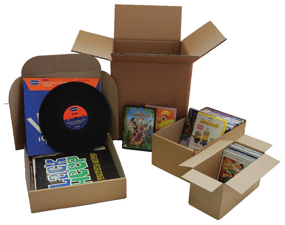 7 record box designed to hold approx 15-18 7 records, this all-in-one, self- securing box is perfect for both mailing and for storage purposes.