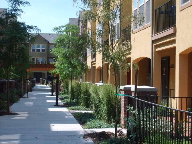 two buildings that each contain 6 townhome units), a minimum 10-foot, maximum 30- foot gap must be provided between buildings for use as a pedestrian walkway or courtyard. b. Lot width minimums: i.