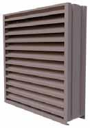 MODELS FLORIDA PRODUCT APPROVED 6WDF 6WDF Florida Product Approved Wind-Driven Rain Horizontal Drainable Blade Louvers provide protection for air intake and exhaust openings in exterior walls.