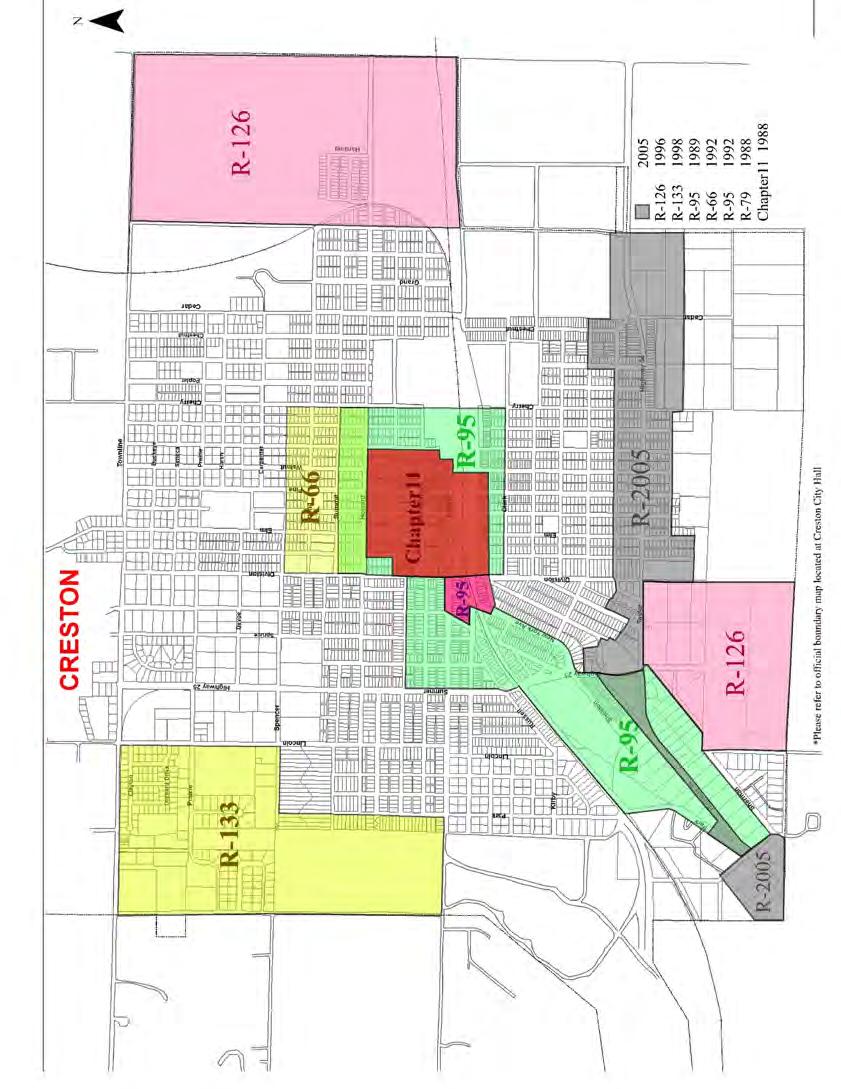 Refer to OFFICIAL map at city hall Urban Renewal Districts All Existing Districts