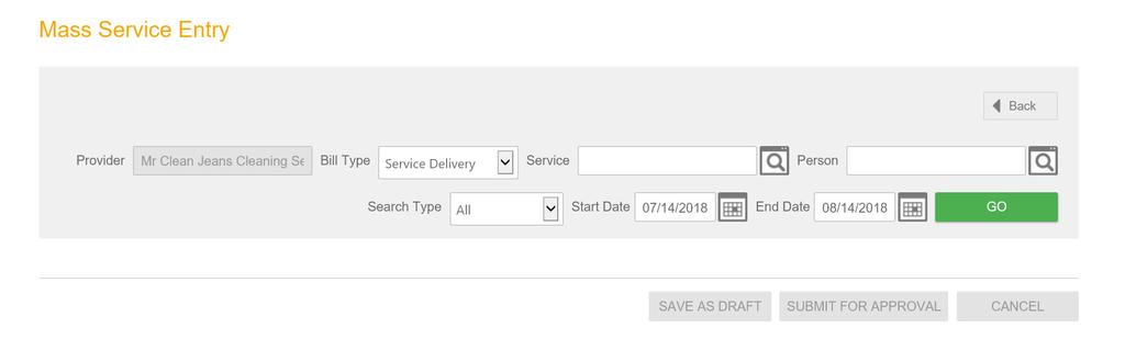 You can also sort the information by: Check Number Person Service Paid Date You can specify the number of record to display per page, if you want to see just invoices or just payments.