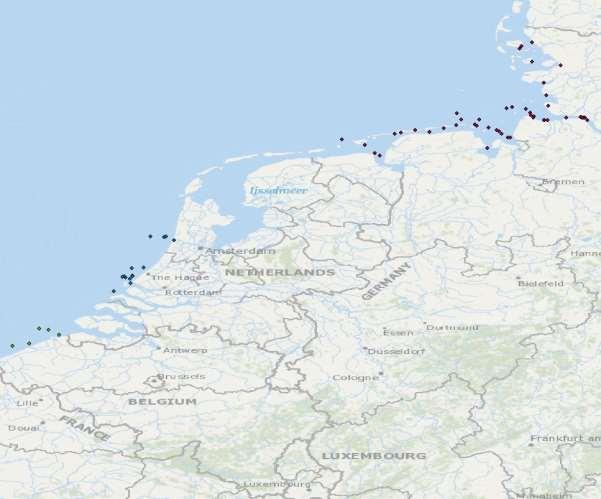 OSPAR Commission, 2015 Sites used by Belgium, Netherlands