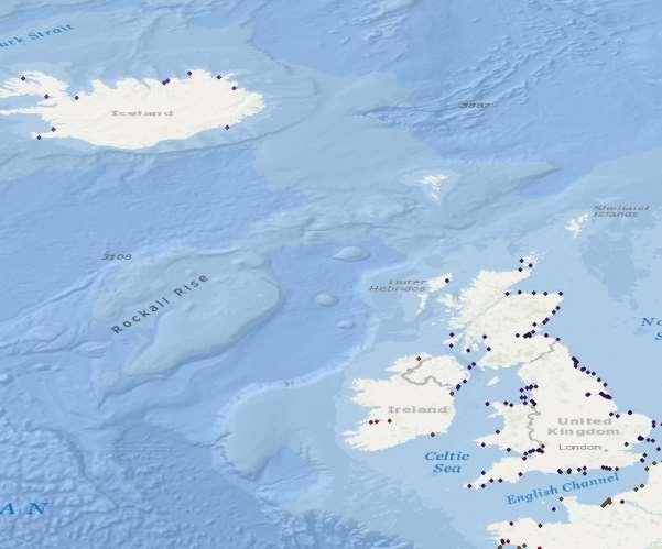 OSPAR Commission, 2015 Sites used by Iceland, Ireland
