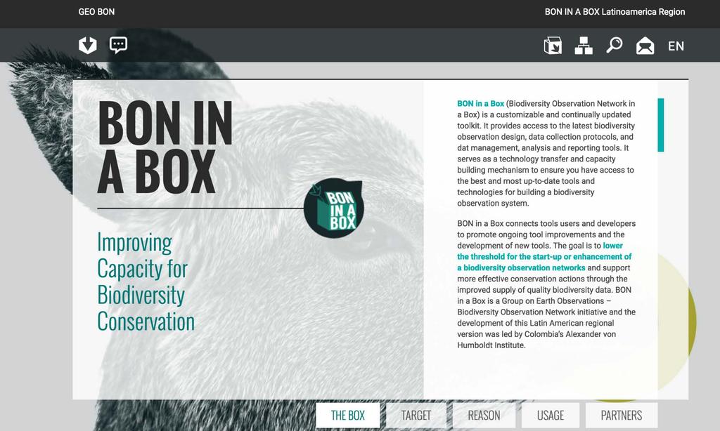 14 Organization of the online platform BON in a Box to