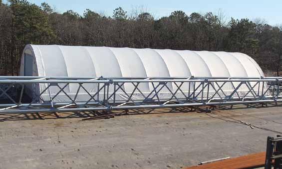Success story Stony Brook Manufacturing Company Location Calverton, NY Challenge Expansion Solution Hercules Truss Arch Building Size 45' wide x 100' long Application Manufacturing and steel