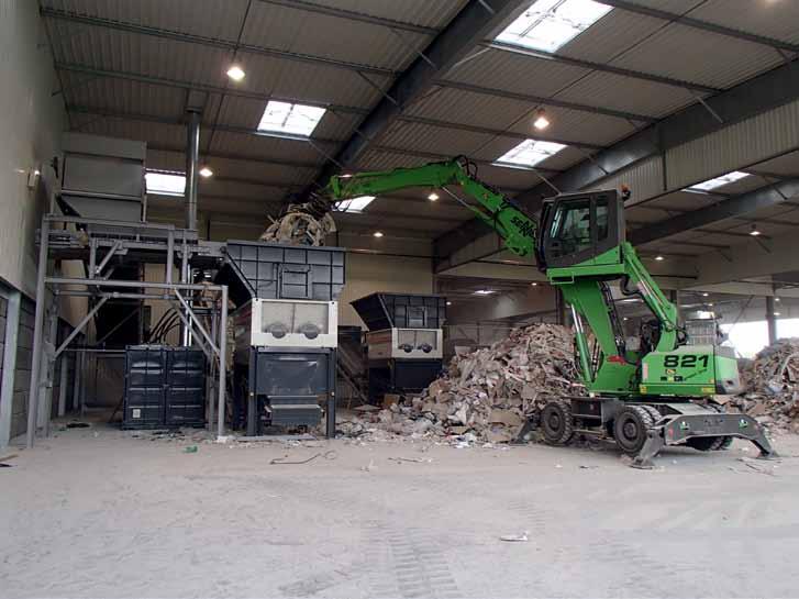 The HP version of the M&J Eta PreShred 2000 is the equipment of choice for shredding or bag opening of huge amounts of household waste that contains only a limited amount of