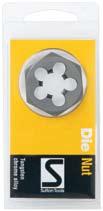 Button Dies & Die Nuts Button Die - for cutting new threads. Die Nut - for cleaning & resizing existing damaged threads.