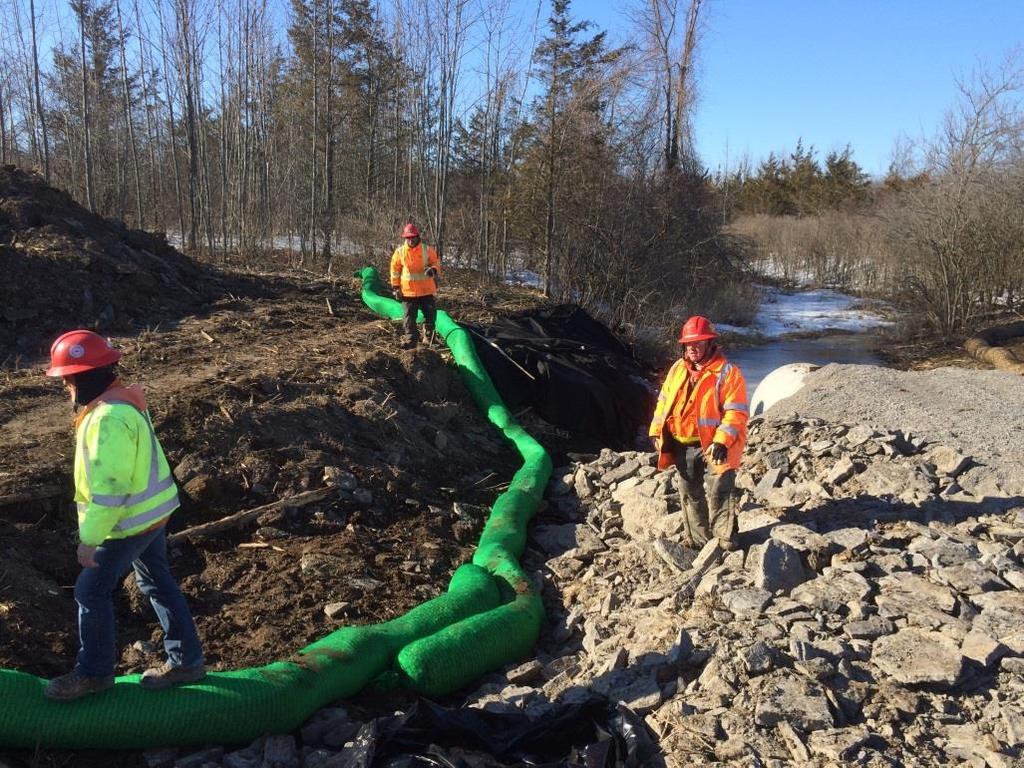 Matrix Project Status/Activities/Look Ahead Contract awarded in mid January Began mobilizing on February 16 Priorities To install culvert in intermittent creek
