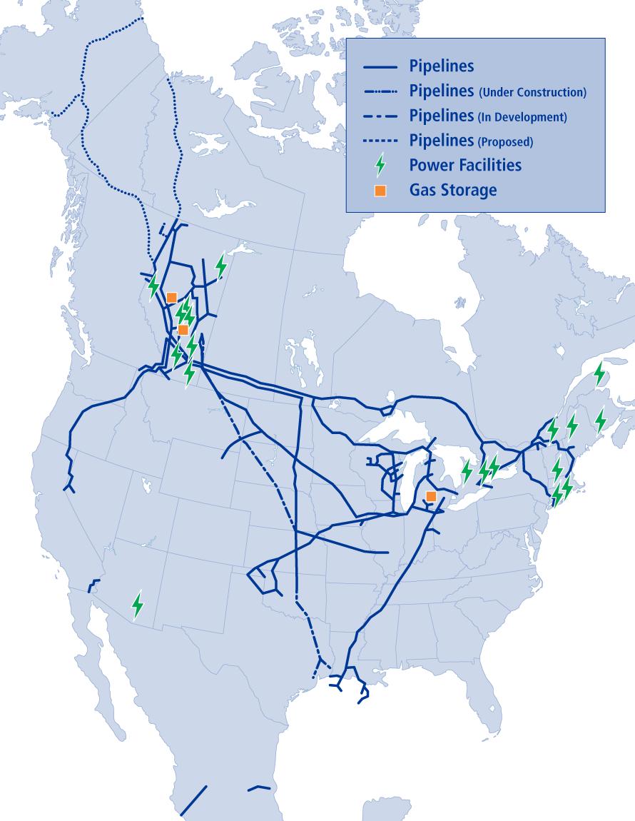 TransCanada Corporation (TSX/NYSE: TRP) Natural Gas Pipelines 57,000 km wholly owned 11,500 km partially owned 250 Bcf of regulated natural gas storage capacity Average volume of 14 Bcf/d Oil