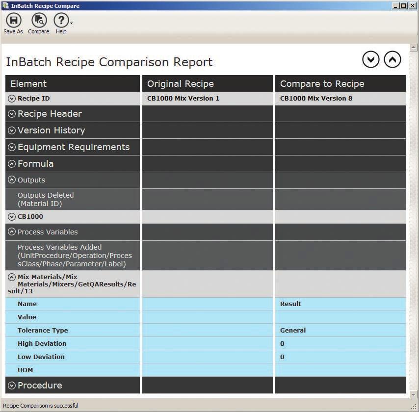RECIPE MANAGEMENT RECIPE CONFIGURATION coordinates configuring and managing recipes in accordance with the guidelines outlined in the ISA-88 Batch Control Standard.