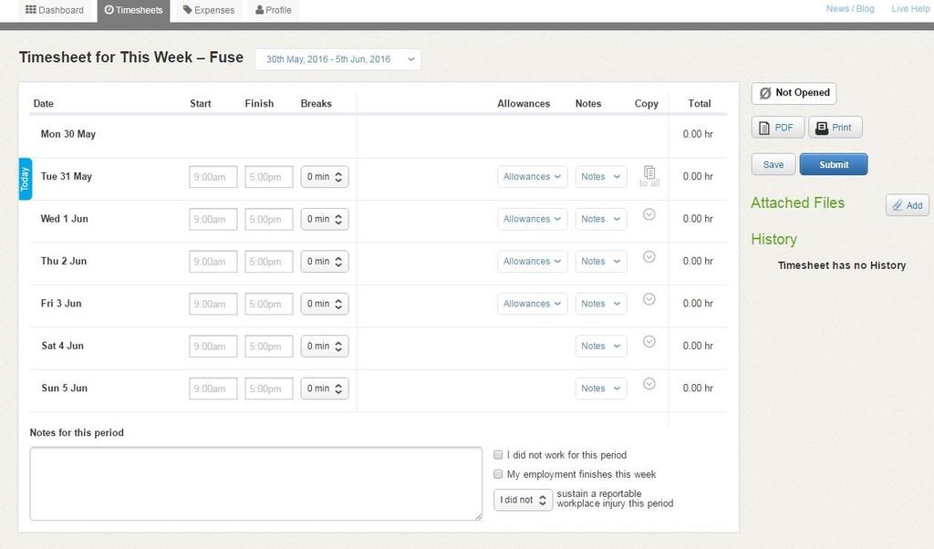 Multiple Jobs The Timesheet Tab provides you with access to Timesheets for different jobs that you may be working.
