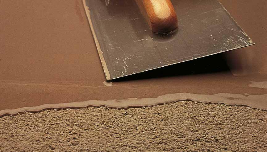 MAPEI SELF-LEVELLING AND THIXO WITH AN EXTREMELY LOW EMISSION LE SELF-LEVELLING SMOOTHING COMPOUNDS MAPEI has always been committed to research and development into products which safeguard the