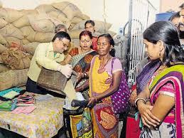 Public Distribution System(PDS) PDS makes a distinction between below poverty line B.P.L. and (A.P.L) above poverty line B.P.L. card holder get food grains at 50 percent cost of F.