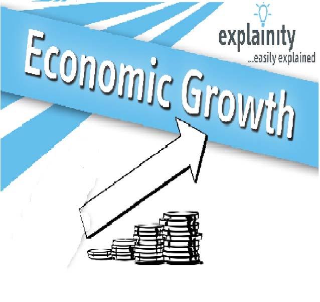 Economic Growth The increase in real terms of the output of goods and services that is