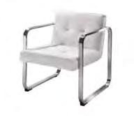 CHAIRS FAIRCW Fairfax Chair White Vinyl,