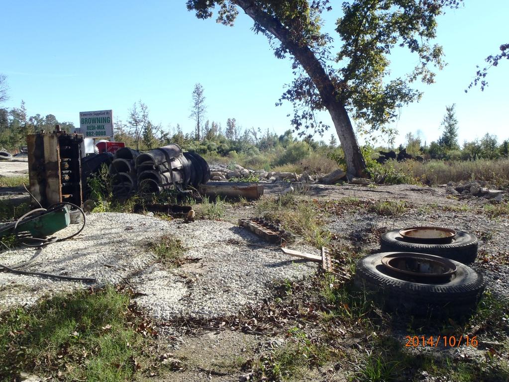 Description: Concrete waste dumped outside of the approved area Photographer: Clark Baker Date: 10/16/2014 Time: