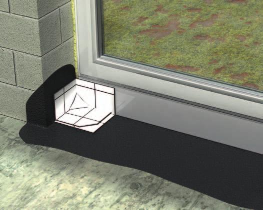 Laying instructions for DELTA -THENE Damp-proofing floor-length windows and doors Details Double-walled masonry is particularly susceptible to moisture problems on the outer side of floor-length