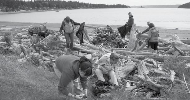 For Earth Day, the Swinomish tribe gathered together to pick up trash within their community.