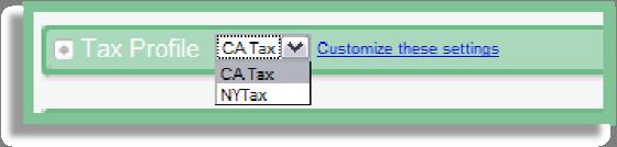 Tax Profile Tax profiles allow you to set one profile and save it as a default so that you will not need to open and edit tax for any future listings.