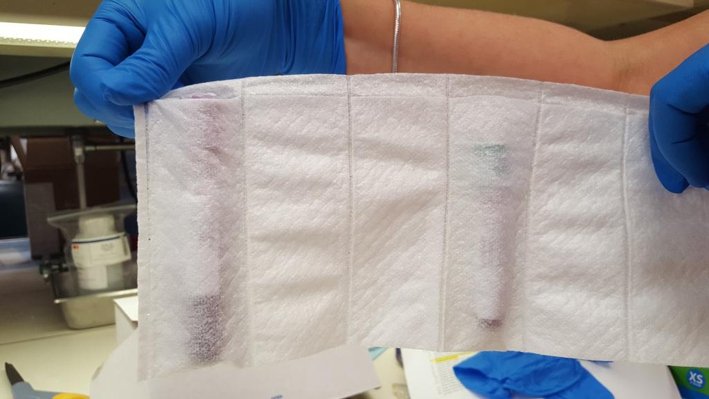 tubes in absorbent pouch If more than one patient had a C1 in a