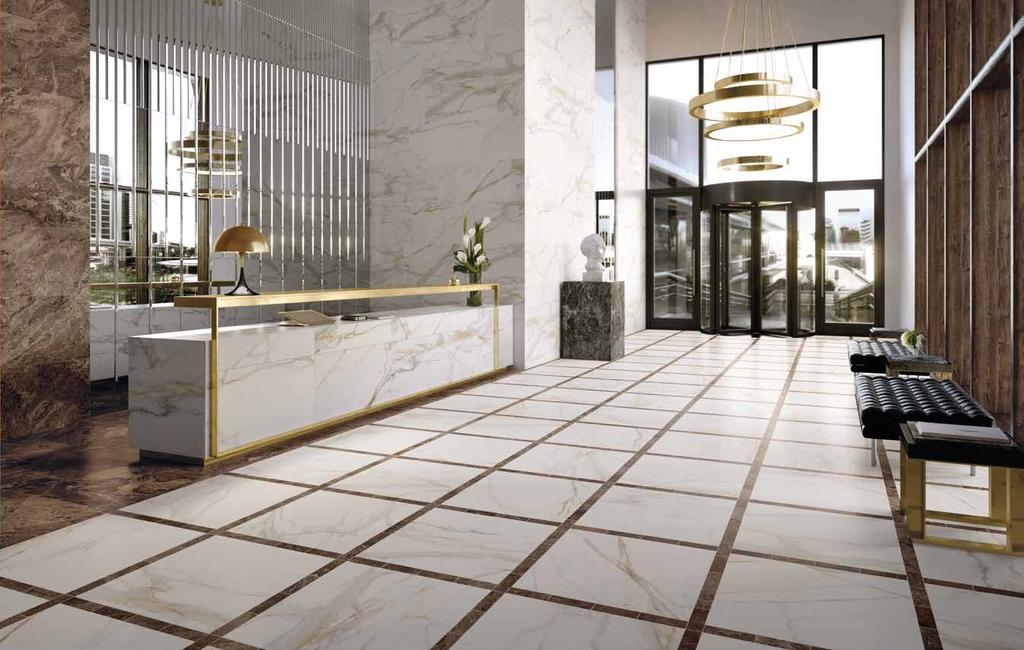 precious The sobriety and exclusive touch of marble exalt the contemporary spirit of the space, where lines, volumes, floors and walls, emanate an ultra-natural and modern charm.