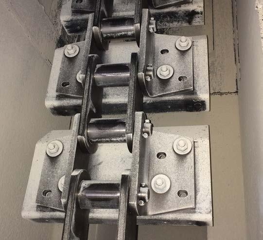Tsubaki WORKHORSE Elev An Industry Standard of Legendary Heritage Tsubaki WORKHORSE elevator chains are specifically designed for use within aggressive bulk material handling environments with harsh