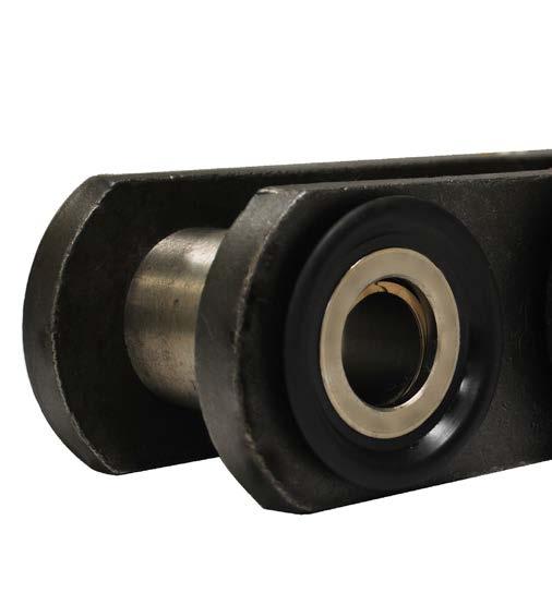 bushings. This in turn creates a solid barrier that inhibits abrasive material from entering the pin/bushing joint. 2.